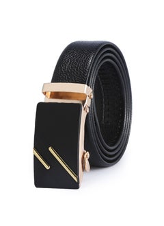 اشتري 125CM Creative Casual Versatile Wear Resistant Leather Automatic Buckle Belt في الامارات