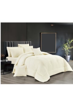 اشتري A royal plain double comforter set that adds beauty and elegance to your room في السعودية