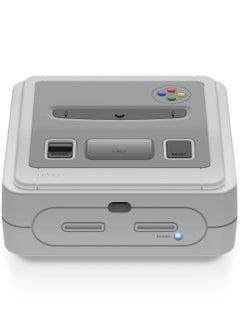 Buy T4 for Apple TV 4k (3rd Generation) 2022 Case Cover with NES Super Nintendo Famicom Design - Light Grey in UAE