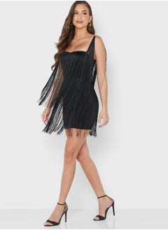 Buy Fringe Detail Bodycon Dress in UAE