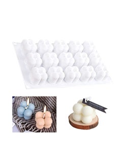 Buy 15-Cube Silicone Mold Baking Chocolate Cake 3D Handmade Candles in Saudi Arabia