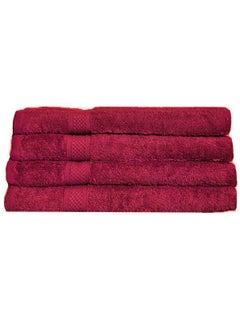 Buy 100% Cotton Ultra Soft Bath Towel Set,70x140 cm, Super Absorbent, Quick Dry And Antibacterial Treatment, 500 GSM Terry in UAE