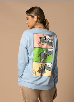 Buy Urban Haul X Warner Bros Tom & Jerry Ladies Sweatshirt in UAE