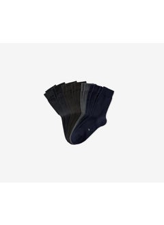 اشتري Men 7 Pairs Socks, Grey and Black and Navy في الامارات