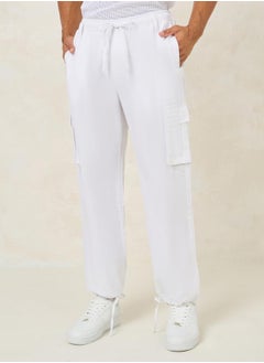 Buy Premium Cotton Slub Relaxed Cargo Woven Pants in Saudi Arabia