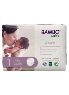 اشتري Premium Baby Diapers (SIZES 0 TO 6 AVAILABLE), Size 1, 36 Count في الامارات