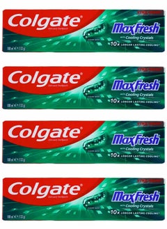 Buy Colgate Pack Of 4 Max Fresh Clean Mint Toothpaste 100ml in Saudi Arabia