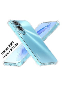 Buy Honor X50i 5G / Honor 90 Lite Case Cover | Shockproof flexible Silicone Bumper Cover Anti scratch Full Camera Protection designed Protective Case Cover for Honor X50i / Honor 90 Lite - Clear in UAE