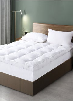 اشتري Luxury 4-inch (10 cm) Beroea hotel mattress topper fluffy and ultra-soft with full fitted skirt to ensure stability 5 size available. في الامارات