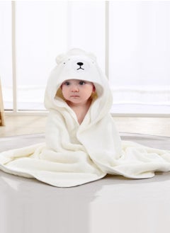 Buy Baby Bath Towels with Hood for Toddler Infant Newborn,Baby Hooded Towel, Soft Bath Towel for Bathtub for Newborn,(White) in Saudi Arabia