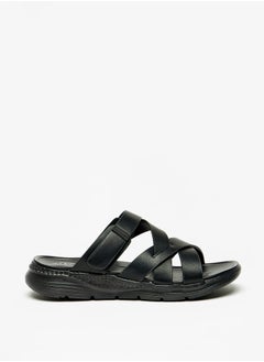 اشتري Men's Cross Strap Slip-On Sandals في الامارات