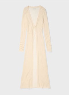 Buy V-Neck Longline Cardigan in Saudi Arabia