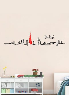 Buy Dubai Skyline  Wall Decal - Wall Arts Home Décor - Wall Sticker, 100x25 cm by Spoil Your Wall in UAE