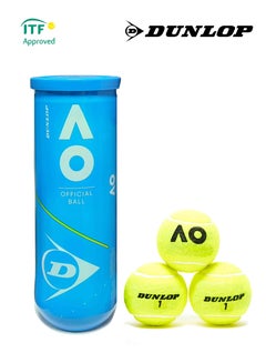 Buy 3-Piece - Dunlop AUSTRALIAN OPEN Tennis Balls in UAE
