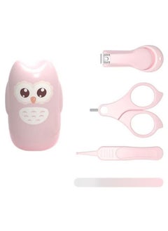 Buy ORiTi 4-Piece Baby Nail Care Set With Owl Storage Box in UAE