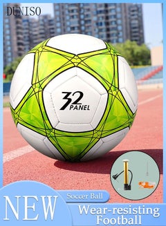 Buy Soccer Ball Size 5 High Quality Football for Training Playing Waterproof And Wear Resistant Football for Official Matches with Air Pump Net bag and Ball Needles Indoor Outdoor Game Soccer Ball in UAE