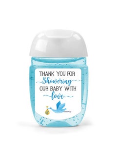 Buy Hand Sanitizer Labels Thank You For Showering Our Little One With Love Stickers Baby Shower Favor Party Favors Boy. Blue1.26Inches X 1.39Inches in Saudi Arabia