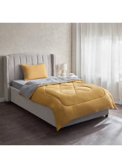 اشتري Derby 2-Piece Twin Reversible Microfibre Comforter Set 220 x 160 cm في السعودية