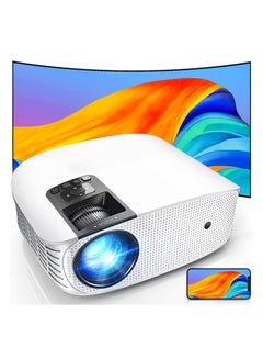 Buy Projector 4K With WiFi And Bluetooth Supported, FHD 1080P Mini Projector For Outdoor Moives, 5G Video Projector For Home Theater Dolby Audio Zoom Portable Projector TV Stick PPT in Saudi Arabia