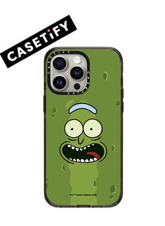 Buy Apple iPhone 15 Pro Max Case,Pickle Rick Magnetic Adsorption Phone Case - Green in UAE