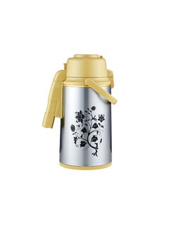 Buy 3000 ML Airport Flask with Double Wall Vacuum Insulation and Pump Mechanism-DC2343 in UAE