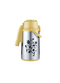 Buy 3000 ML Airport Flask with Double Wall Vacuum Insulation and Pump Mechanism-DC2343 in UAE