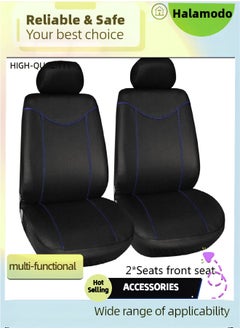 Buy 2 Pcs Car Seat Cover Full Sets, Leather Cars Seats Covers, Automotive Interior Accessories, Sit Cushion for Car Front Seating, Chair Protector, for Most Automobiles, Perfect Gift for Friends, Family in Saudi Arabia