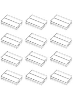 Buy 12 Pieces Acrylic Stands Clear Place Card Holders 1.6 Inch Acrylic Table Sign Holder Table Number Stands Name Card Display Stand for Table Weddings Events Office Meeting in Saudi Arabia