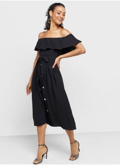 Buy Bardot Belted Dress in UAE