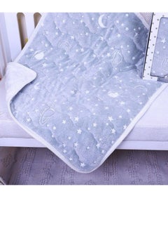 Buy Baby Blanket size 110*90cm color gray & Glow in Egypt