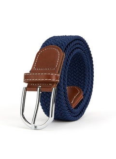 اشتري New Canvas Belt Needle Buckle Elastic Woven Waistband في السعودية