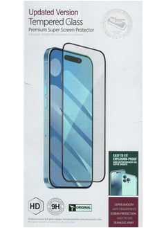 Buy iPhone 12 Screen Protector - 5D Full Coverage Screen Protector Tempered Glass For iPhone 12 - Black/Clear in UAE