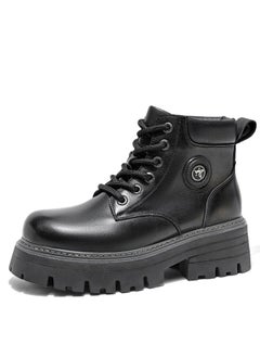 Buy New Youth Fashion Thick Sole High Top Boots in UAE