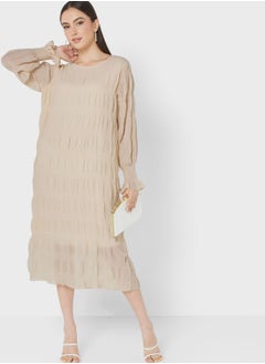 Buy Textured Shift Dress in UAE