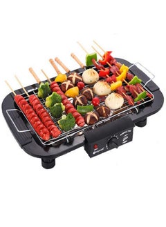 Buy Electric Barbecue BBQ Grill & Steamboat Hot Pot Pan Electric Smokeless Grill Barbeque in UAE