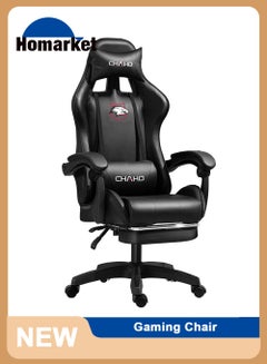 Buy Gaming Chair High-Back Racing Style With Pu Leather Bucket Seat 360 Swivel With Heavy Duty Steel Can Hold Upto 200Kg Headrest Lumbar Support Steel 5 Star Base Compatible With E-Sports in UAE