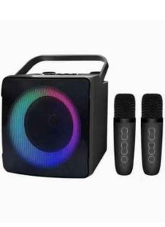 اشتري SD508 Home Karaoke Portable Bluetooth Speaker Dual Wireless Microphone Live TV FM Radio TF Card USB Subwoofer Music Center Audio في الامارات