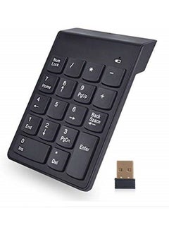 Buy Mini Numeric Keypad 18Keys Digital Keypad 2.4G USB Wireless Keyboard Numpad For Desktop Notebook Compatible in UAE