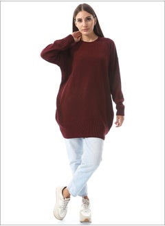 Buy Knitted Slip On Pullover _ Wind Red in Egypt