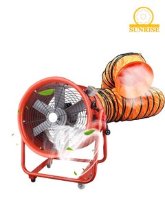 Buy Axial Flow Fan Utility Blower Fan,Portable Air Blower,20 Inch Fan With 5m Duct,Air Ventilation Fan,Exhaust Axial Hose Fan for Industrial,Warehouse,Factory in UAE