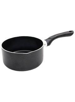 Buy Beefit Non-Stick Sauce Pan Granite Saucepan For Easy Pour With Ergonomic Handle & Safe Cooking 16 Black in UAE