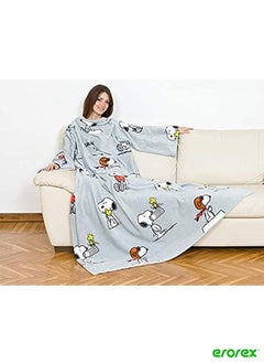 Buy Gray Kanguru Snoopy Dog Blanket With Sleeves in Saudi Arabia