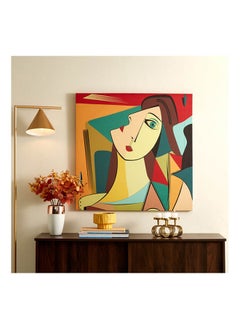 اشتري Irene Colourful Face Abstract Framed Canvas Picture في الامارات