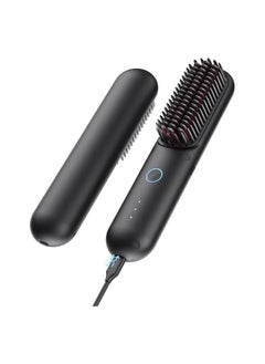 Buy TYMO Porta PRO Cordless Hair Straightener Brush, Dual Power Mode, Black in UAE