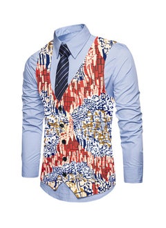 Buy New Fashionable Personalized Printed Men's Suit Vest in Saudi Arabia