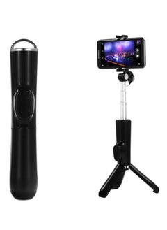 Buy Tripod Selfie Stick With Bluetooth Remote Control Black in Saudi Arabia