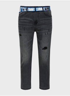 Buy Distressed Straight Jeans in Saudi Arabia