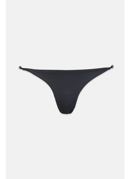 اشتري Women 1 Pc Plain Bikini Bottom, Dark Grey في السعودية