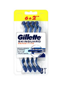 Buy Skin Guard Sensitive Disposable Razor 8 Count in UAE