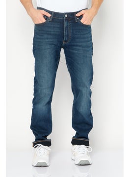 اشتري Men Slim Fit Stretchable Denim, Navy في الامارات